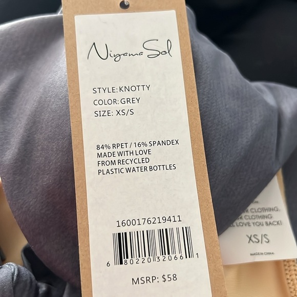 Niyama Sol Gray and Gold Bra - Picture 5 of 5